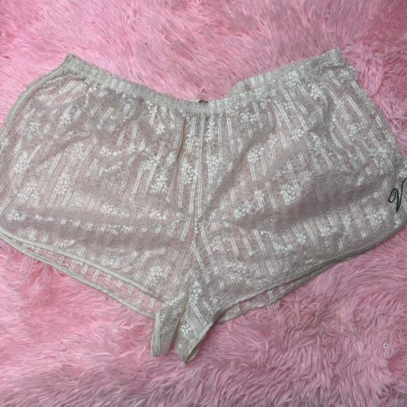 Victoria’s Secret Pink Fizz Lace Shorts Sheer Intimates Large - Picture 3 of 9